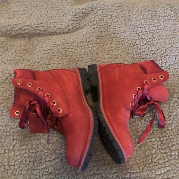 Timberland women’s size 7 A1SC7 A2717 waterproof boot’s Burgundy - Picture 10 of 10